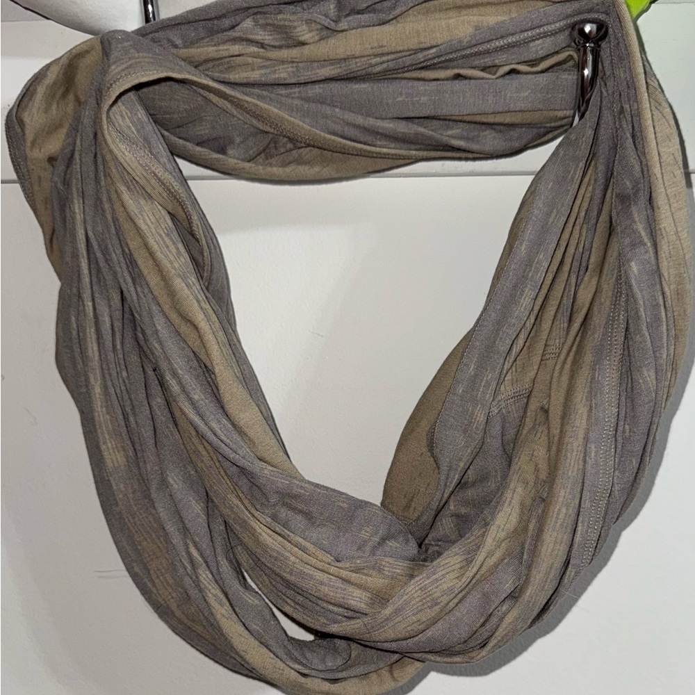 Lululemon Lightweight Gray and Taupe Infinity Scarf - Women Accessories